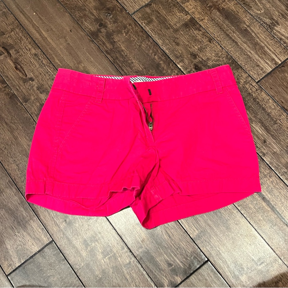 Pink chino shorts